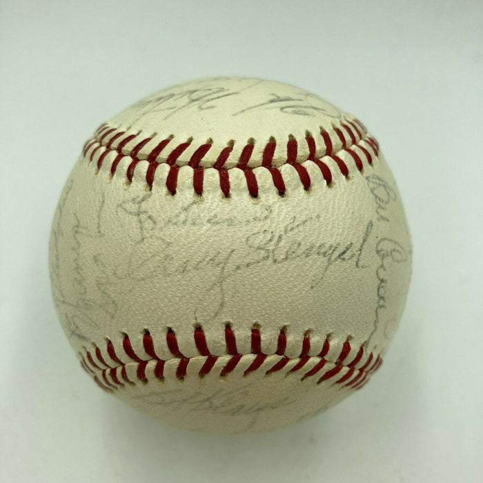1965 New York Mets Team Signed National League Baseball Casey Stengel Yogi Berra