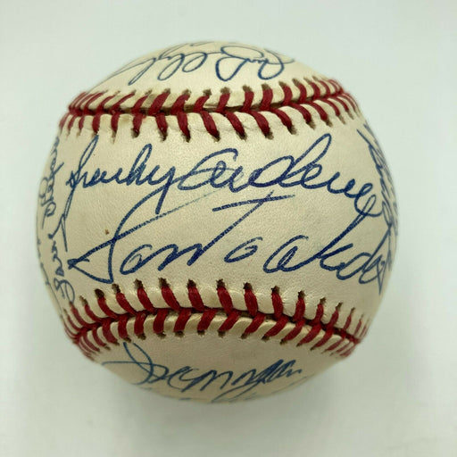1976 Cincinnati Reds World Series Champs Team Signed Baseball PSA DNA Nice!