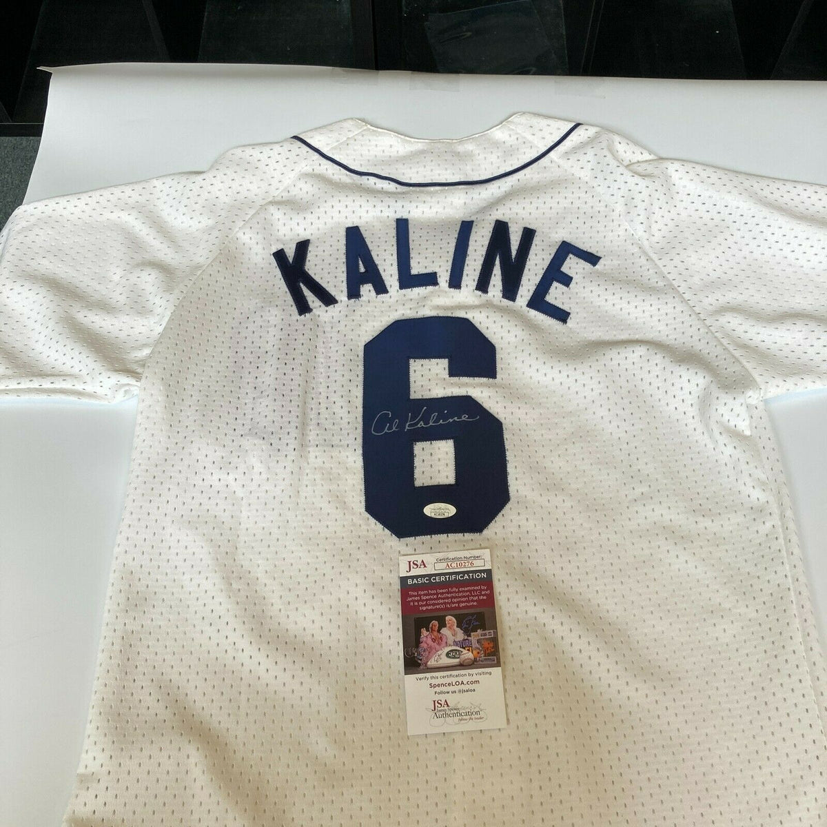 Al Kaline Autographed Detroit Tigers #6 Mitchell & Ness Jersey (MLB  AUTHENTICATED)