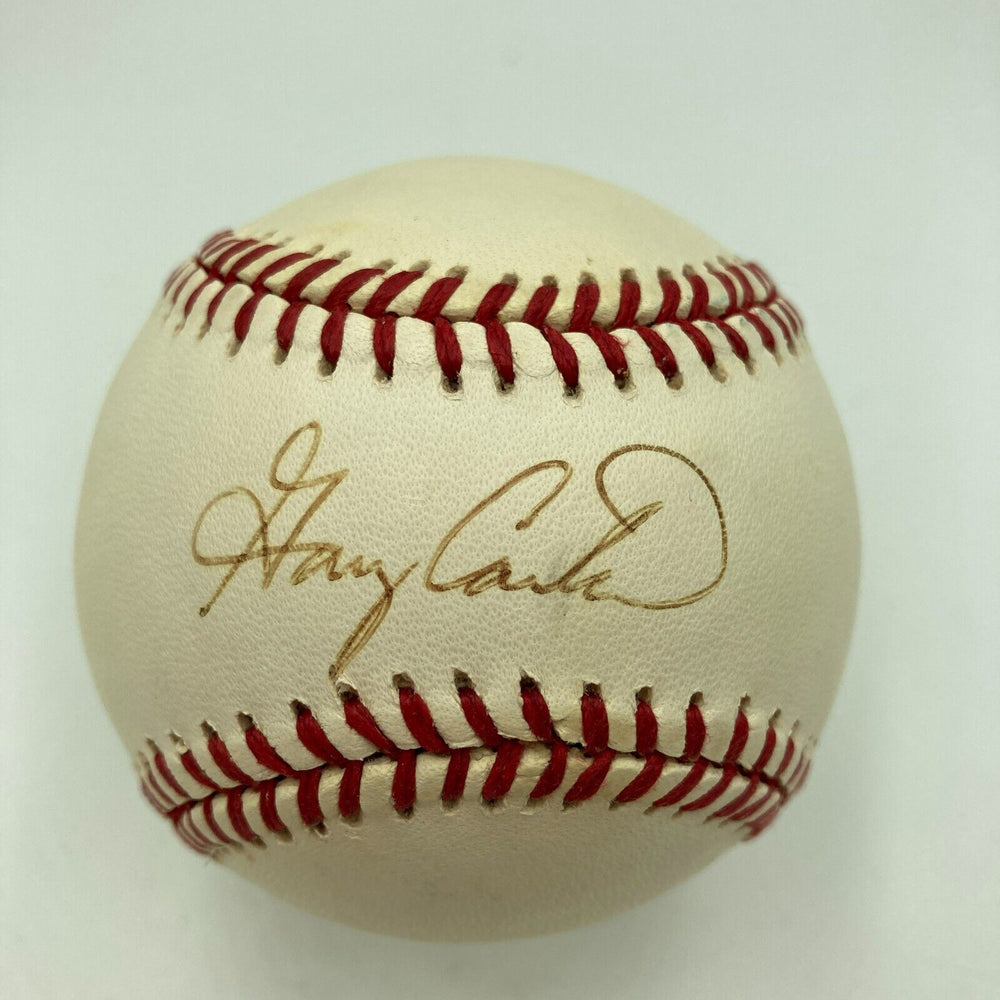 Gary Carter Signed 1980's Official National League Baseball JSA COA