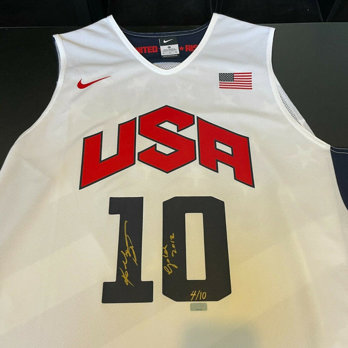 Kobe Bryant "2012 Gold" Signed Team USA Olympics Jersey Panini COA #4/10