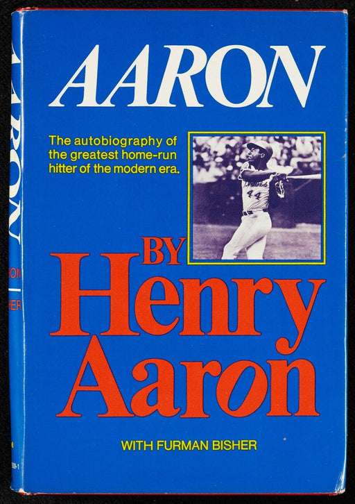 Hank Aaron Signed "Aaron" Autobiography Book With Beckett COA