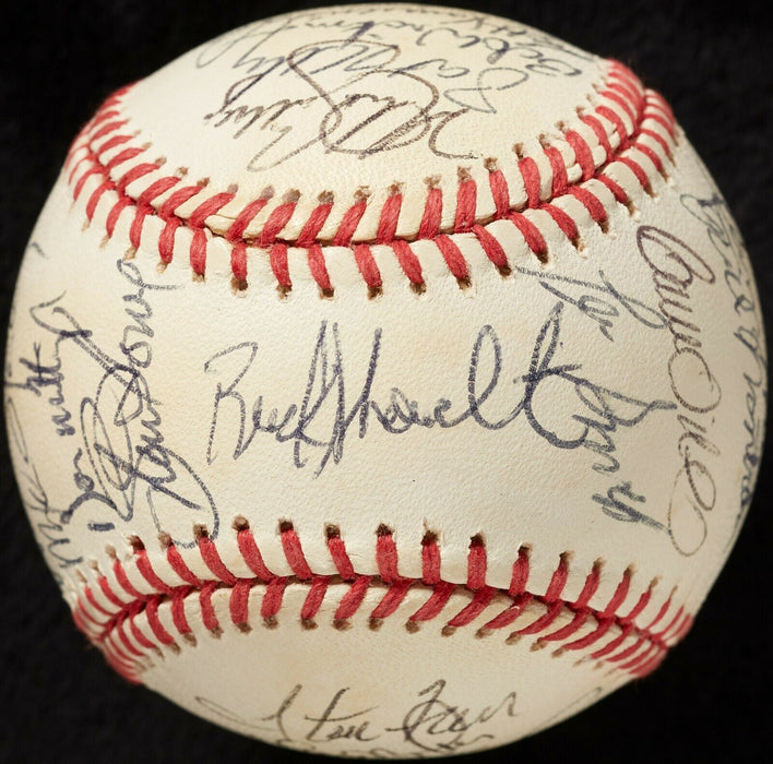 1993 New York Yankees Team Signed Baseball Don Mattingly With JSA COA