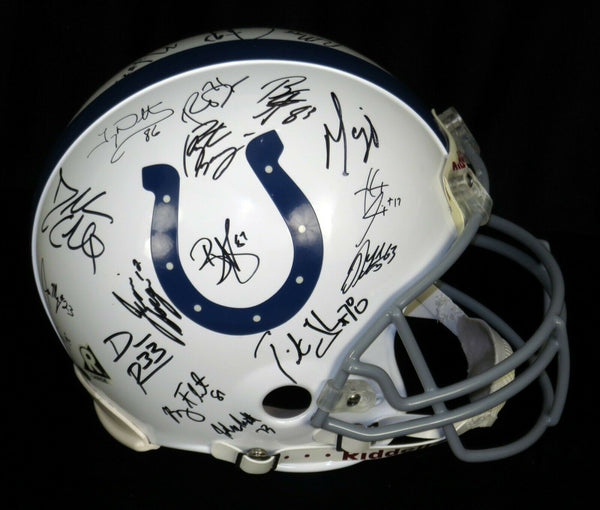 2006 Indianapolis Colts Super Bowl Champs Team Signed Helmet Peyton Manning JSA