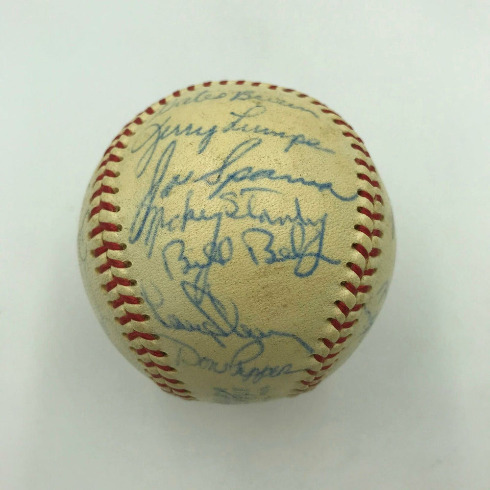 1966 Detroit Tigers Team Signed Official American League Baseball With JSA COA