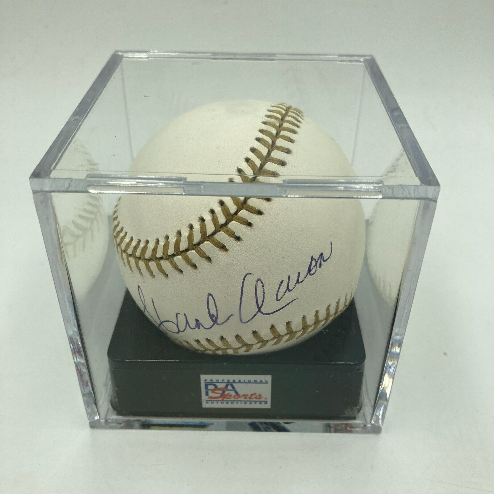 Hank Aaron Autographed Official Gold Glove Baseball Atlanta Braves