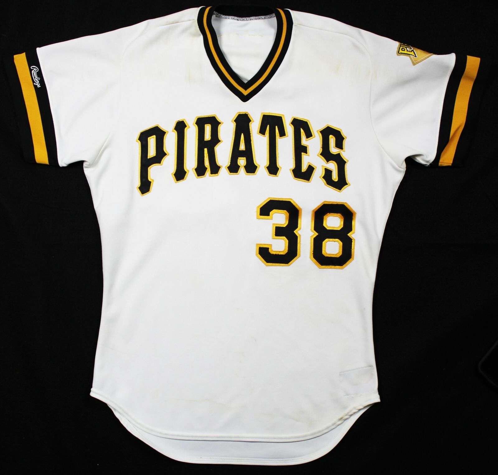 1989 Bob Patterson Pittsburgh Pirates Game Used Home Jersey MEARS COA —  Showpieces Sports