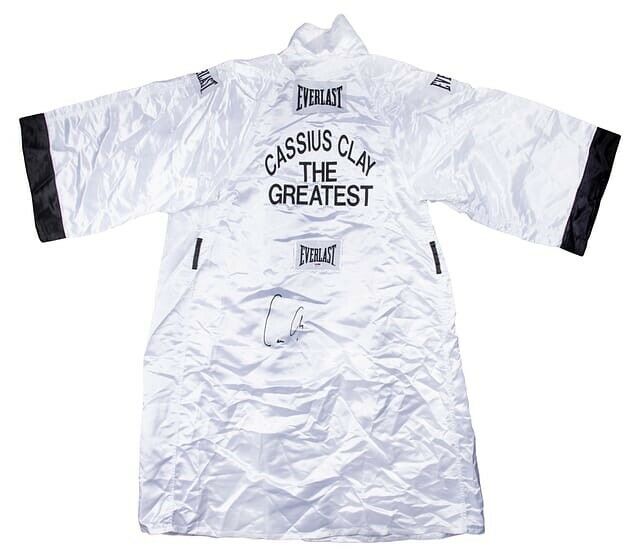 Muhammad Ali "Cassius Clay" Signed Everlast Boxing Robe With PSA DNA COA