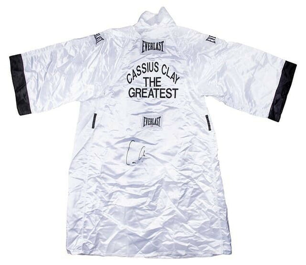 Muhammad Ali "Cassius Clay" Signed Everlast Boxing Robe With PSA DNA COA