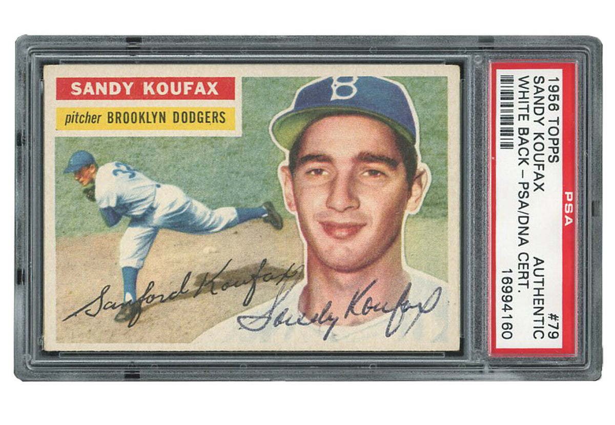 1956 Sandy Koufax Game Worn & Signed Brooklyn Dodgers Jersey