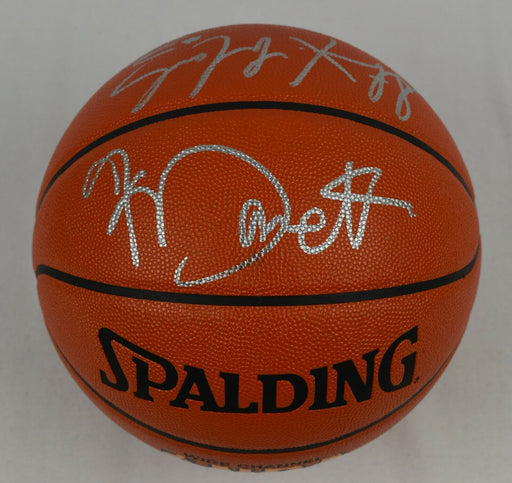 Kevin Garnett & Stephon Marbury Signed Spalding NBA Basketball Beckett Sticker