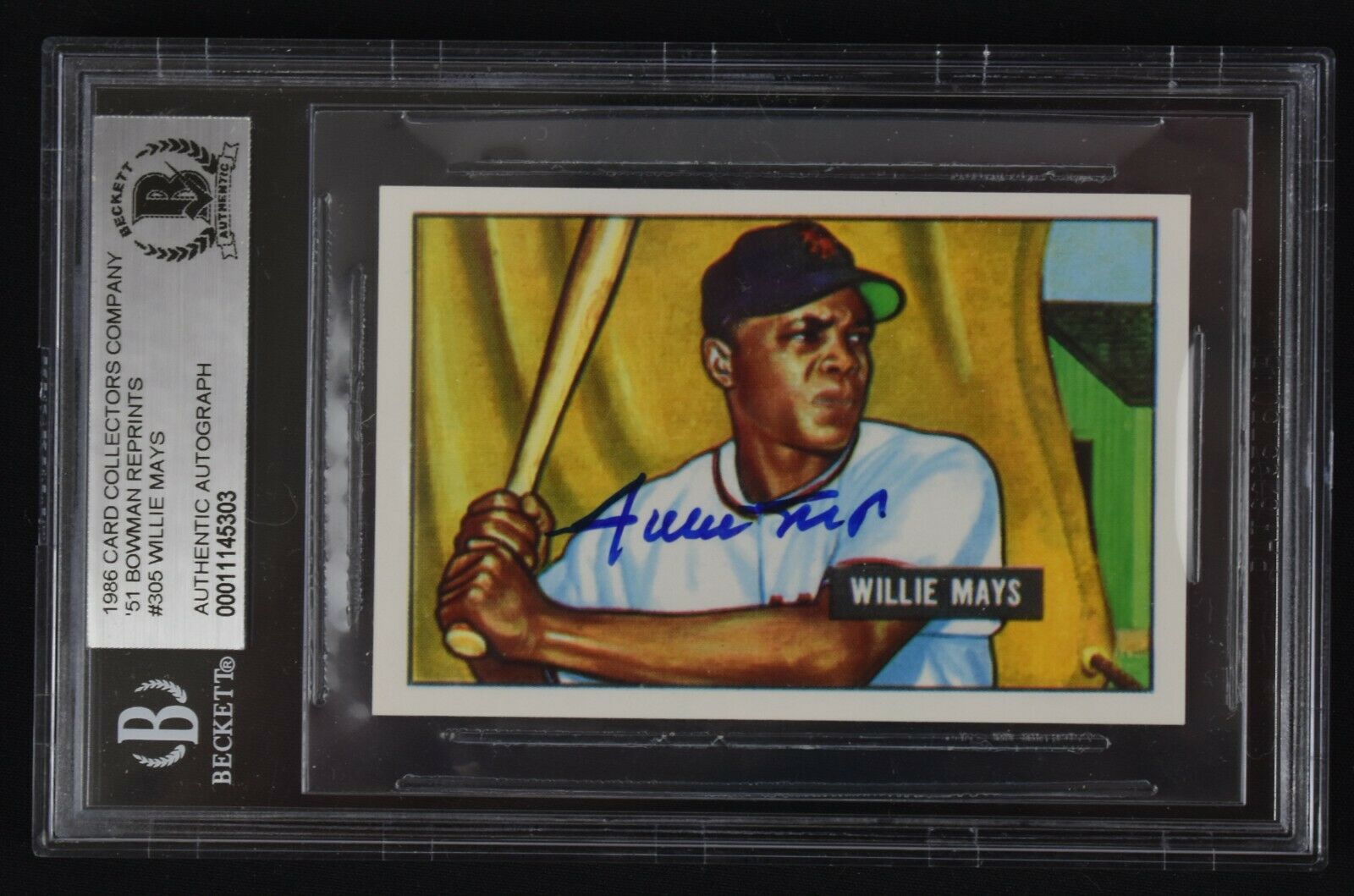  Willie Mays 1951 Bowman Rookie Reprint Baseball Card