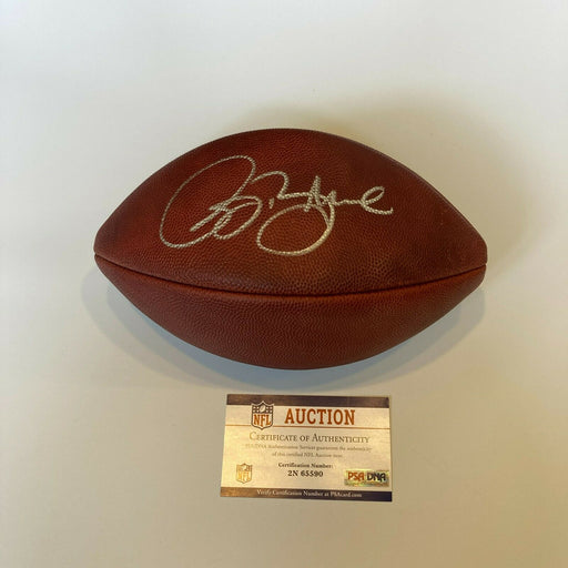 Isaac Bruce Signed Super Bowl XXXIV Game Used Football St. Louis Rams PSA DNA