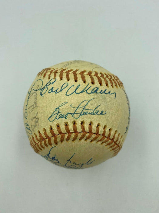 Nice 1974 Baltimore Orioles Team Signed American League Baseball JSA COA