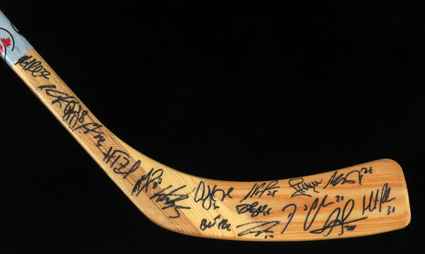 2010-2011 New Jersey Devils Team Signed Hockey Stick 25 Sigs With JSA COA