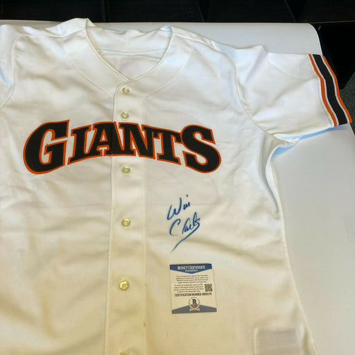 Will Clark Signed Authentic San Francisco Giants 1989 Game Model Jersey Beckett