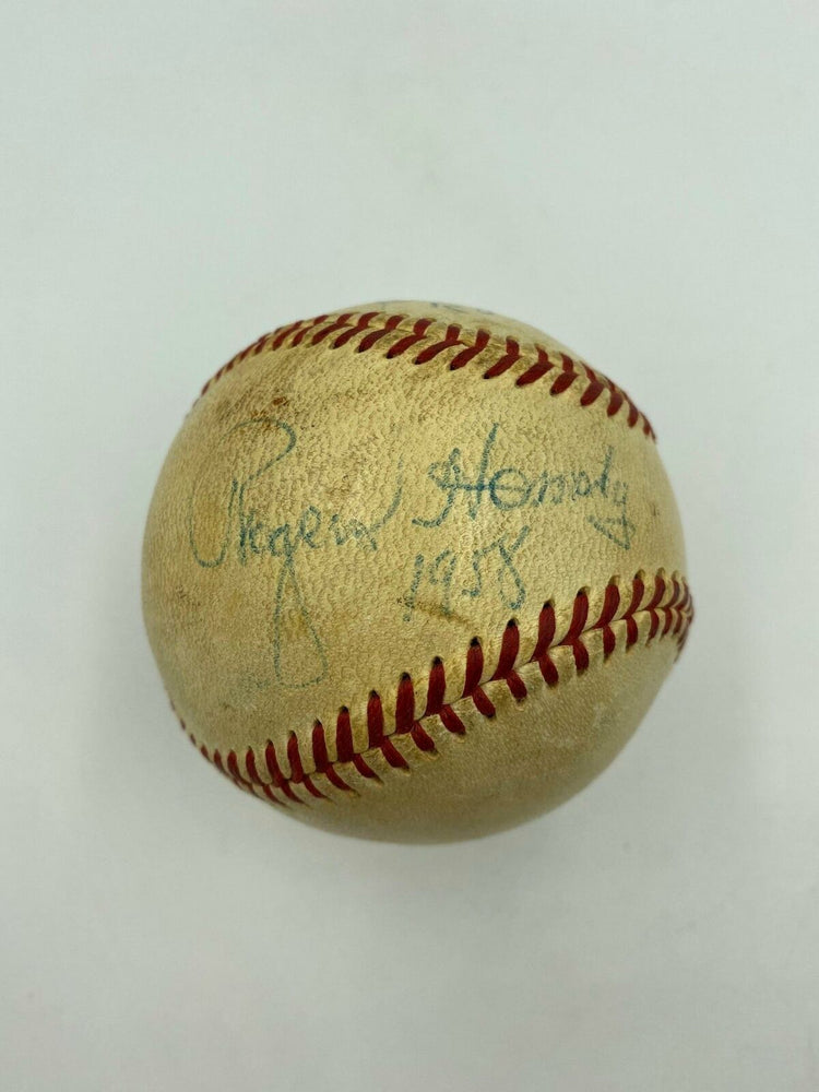 Rogers Hornsby Single Signed 1958 Official American League Baseball With JSA COA