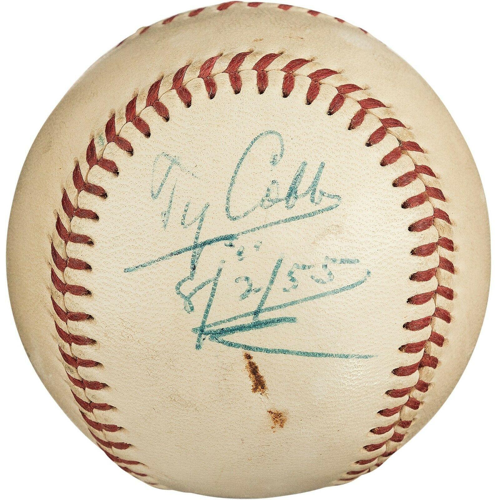 Brooklyn Dodgers Baseball Signed By Robinson & Cobb