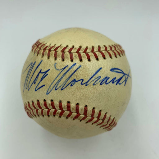 Moe Morhardt 1961 Chicago Cubs Single Signed Baseball With JSA COA