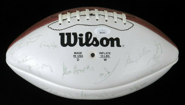 1990 San Francisco 49ers Team Signed Football Joe Montana Jerry Rice JSA COA