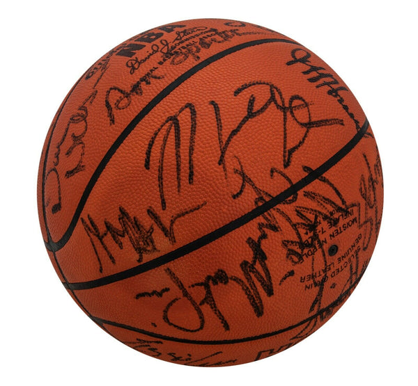 Michael Jordan Magic Johnson 1992 All Star Game Team Signed Basketball Beckett