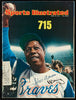 Hank Aaron & Al Downing Signed 715th Home Run 1974 Sports Illustrated JSA COA