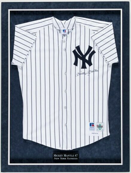 Mickey Mantle Signed Authentic Game Issued New York Yankees Jersey PSA DNA COA