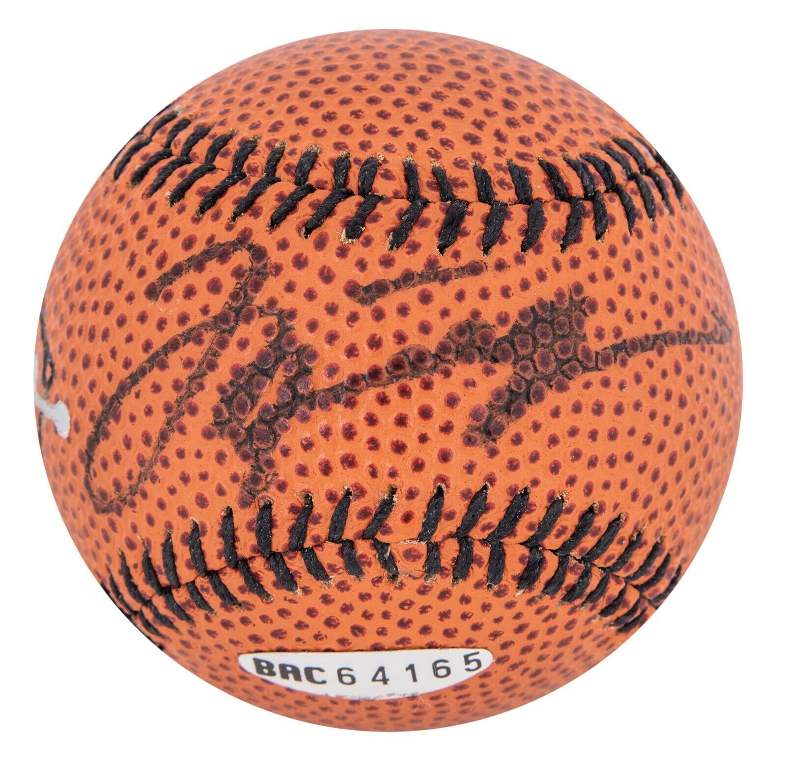 Michael Jordan Signed Nike Basketball Style Baseball UDA Upper Deck COA