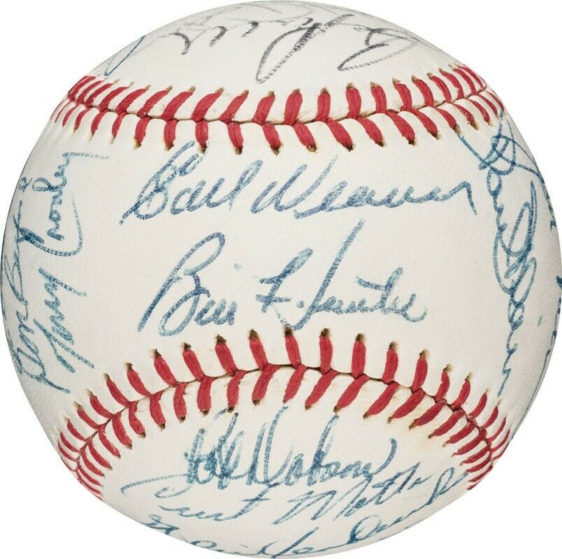 1971 Baltimore Orioles American League Champs Team Signed Baseball PSA DNA COA