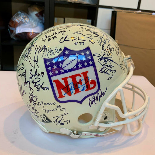 1997 NFL Draft Multi Signed Full Size Authentic Helmet 50+ Signatures JSA COA