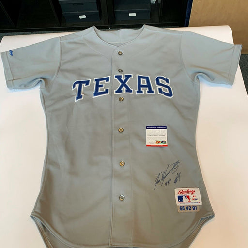 1991 Ivan Rodriguez Game Worn Texas Rangers Rookie Jersey