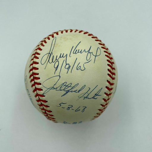 Nice Perfect Game Pitchers Signed Inscribed Baseball Sandy Koufax With JSA COA