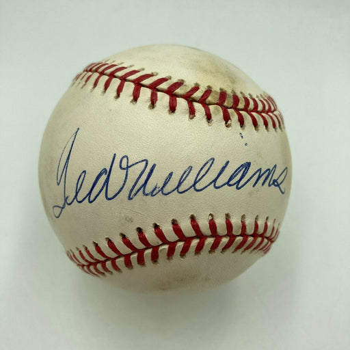 Ted Williams Signed American League Baseball UDA Upper Deck Hologram