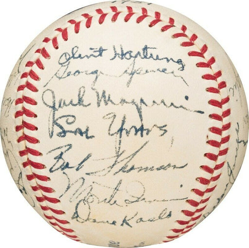 1951 New York Giants Team Signed Baseball PSA DNA Autograph Grade MINT 9