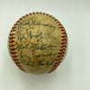 1951 Montreal Royals Dodgers Team Signed Game Used Baseball Tommy Lasorda