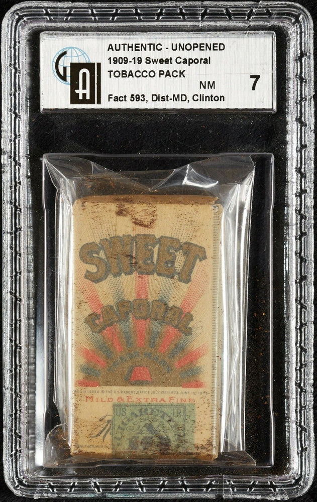 1909 Sweet Caporal Unopened Pack Honus Wagner T-206 Era GAI 7