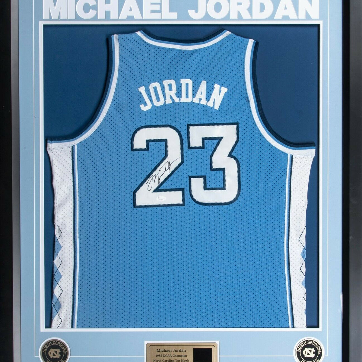 Michael Jordan Signed Authentic North Carolina Tar Heels Jersey JSA CO —  Showpieces Sports