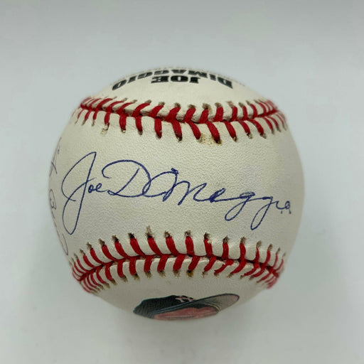 Joe Dimaggio Yogi Berra Whitey Ford NY Yankees Legends Signed Baseball PSA DNA