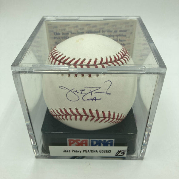 Jake Peavy Signed Major League Baseball PSA DNA Graded 10 GEM MINT