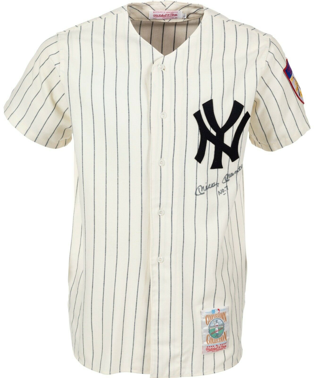Mickey Mantle Signed 1952 New York Yankees Mitchell & Ness Jersey
