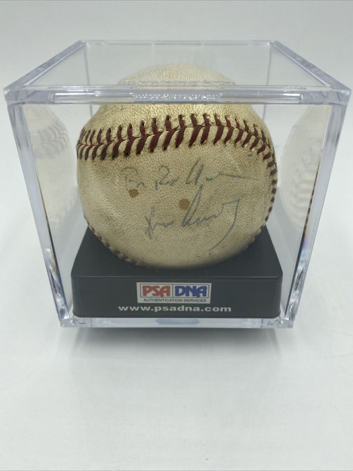 President John F. Kennedy Single Signed Baseball 1961 First Pitch JFK PSA DNA