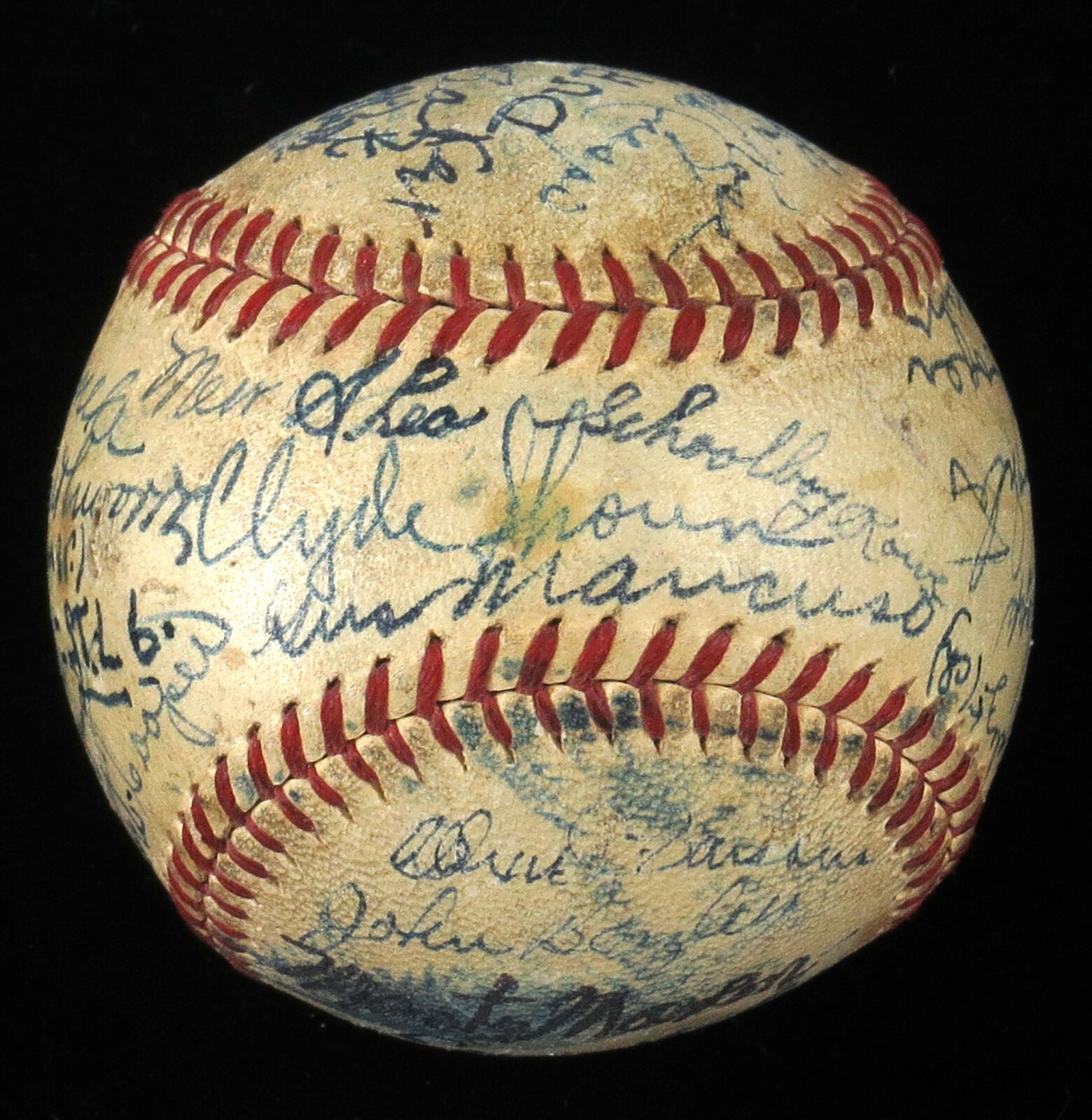 1942 St. Louis Cardinals World Series Champs Team Signed Game Used Bas —  Showpieces Sports