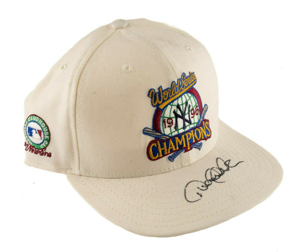 Derek Jeter Signed 1996 New York Yankees World Series Champions Hat JSA COA