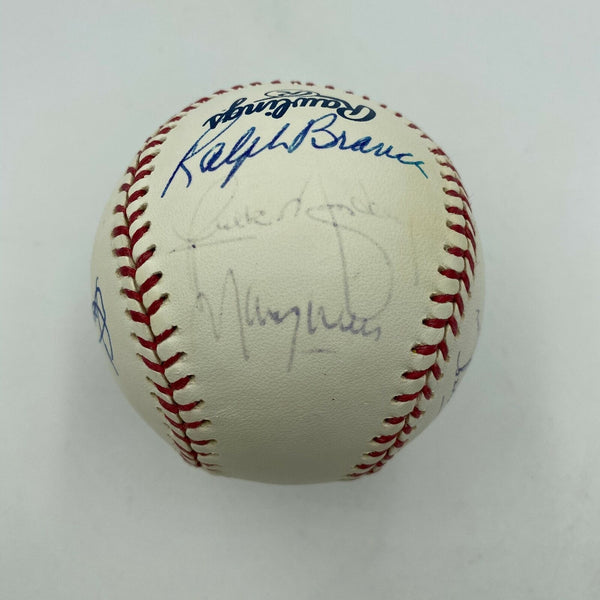 Ralph Branca Maury Wills Carl Erskine Dodgers Greats Multi Signed MLB Baseball