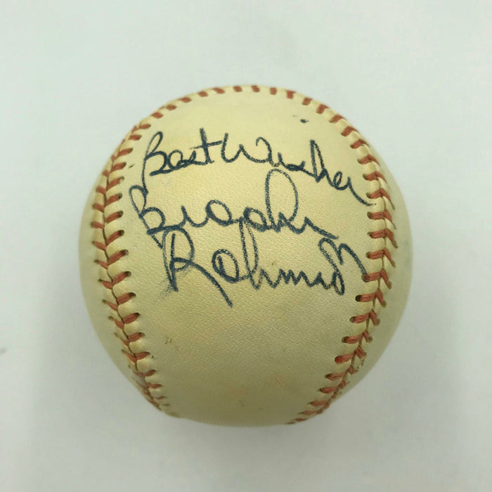 Vintage 1970's Brooks Robinson "Best Wishes" Signed Inscribed Baseball JSA COA