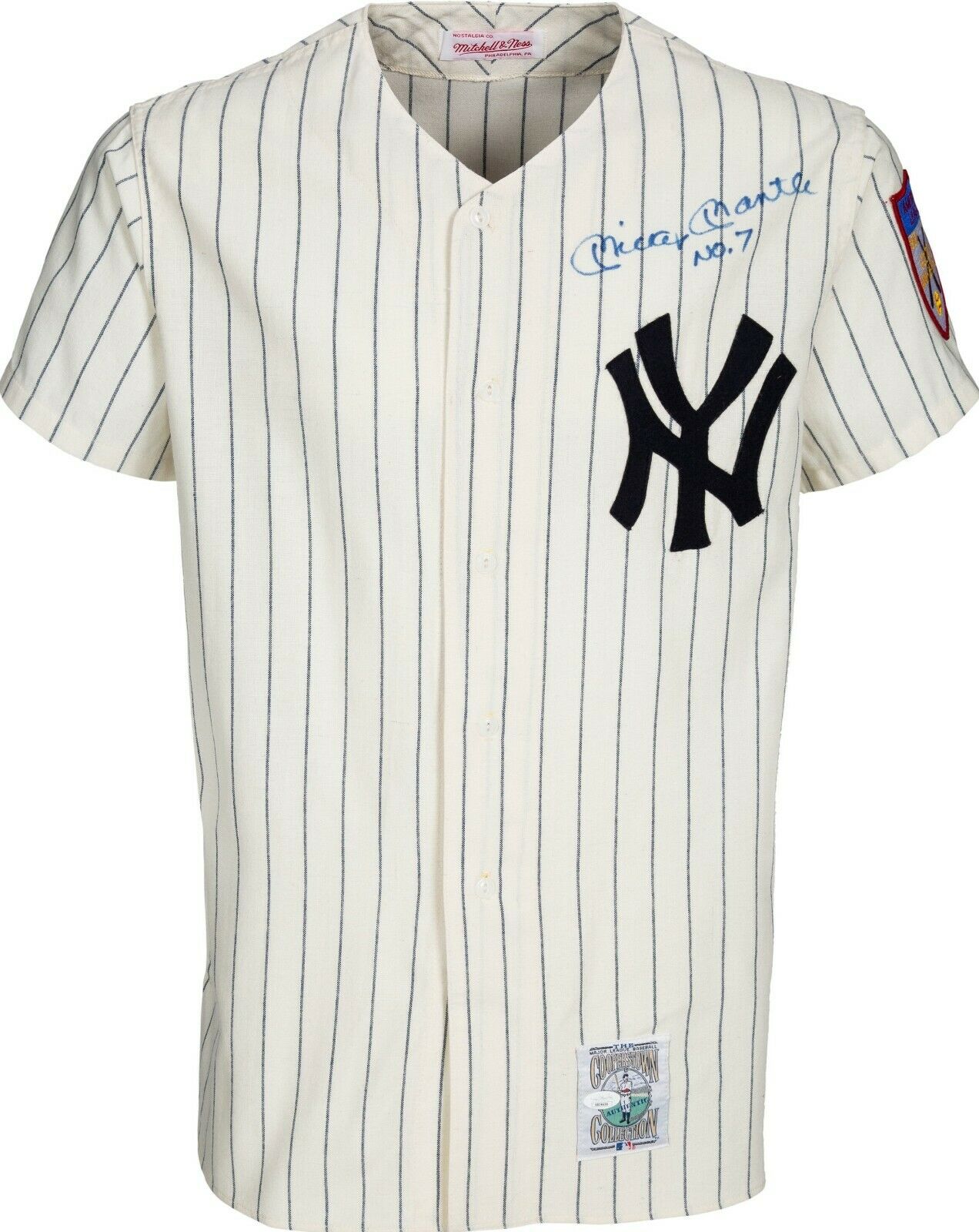 Beautiful Mickey Mantle No. 7 Signed New York Yankees Jersey PSA DNA C —  Showpieces Sports