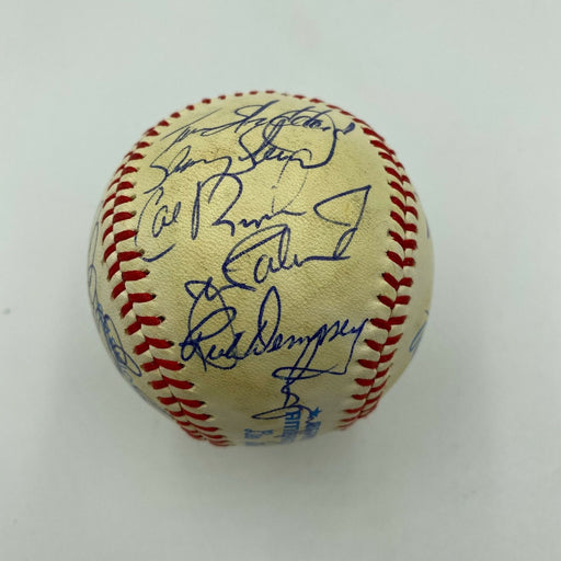 1983 Baltimore Orioles World Series Champs Team Signed Baseball Cal Ripken JSA