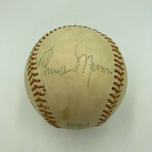 Thurman Munson Single Signed 1974 Official American League Baseball JSA COA RARE