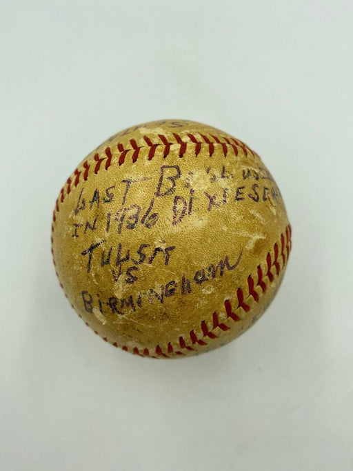 Last Pitch Of The 1936 Minor League World Series Signed Game Used