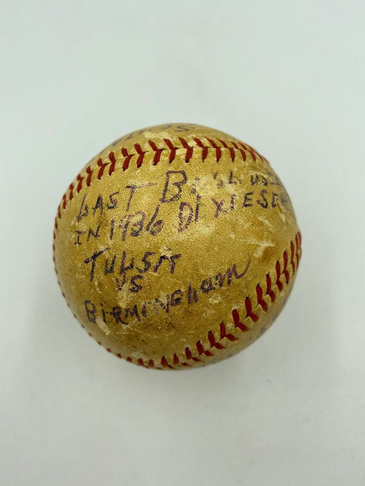 Last Pitch Of The 1936 Minor League World Series Signed Game Used